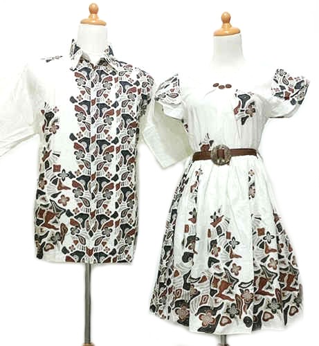 Sarimbit Dress SDD028 Batik Tampil Menjadi Busana Modern